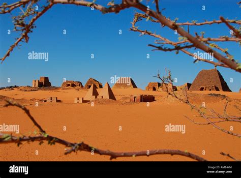 Pyramids, Meroe, Sudan Stock Photo - Alamy