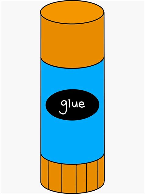 "Glue Stick Clip Art " Sticker for Sale by Poohdlesdoodles | Redbubble