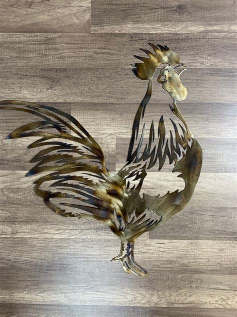 Metal Rooster-Rooster Decor-Outdoor space decor-Farmhouse | Etsy