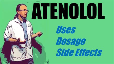 atenolol uses dosage and side effects - YouTube