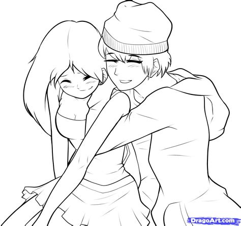 Boy and girl drawing template 197389-Boy and girl outline drawing - Bestpixtajpaqum