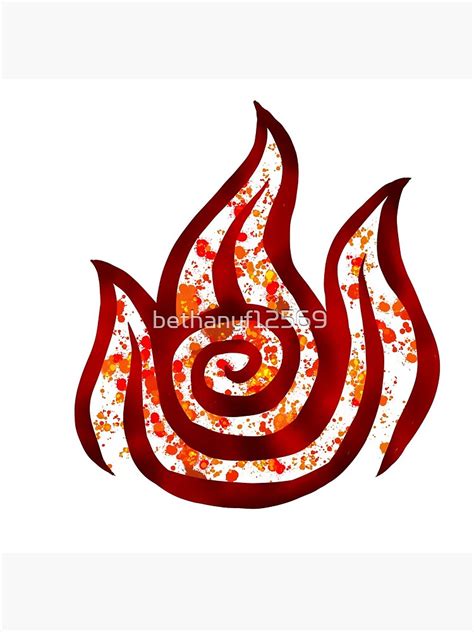 "Avatar: The Last Airbender Fire Element Symbol" Photographic Print for Sale by bethanyf12569 ...