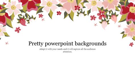 Simple Pretty PowerPoint Backgrounds Slide Template