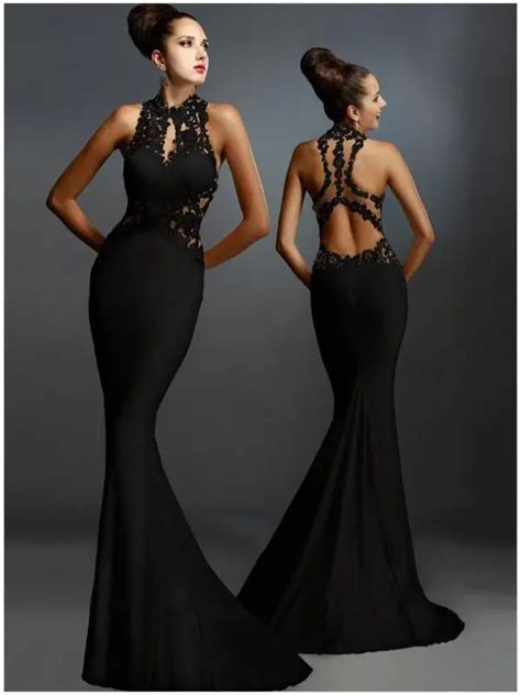 Best Sleeveless Mermaid Formal Long Black Dress - Online Store for ...