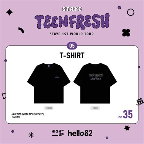 STAYC 1ST WORLD TOUR [TEENFRESH] OFFICIAL MD - T-SHIRT – hello82.shop