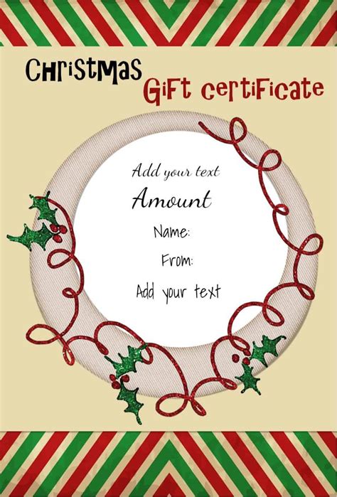 Printable Christmas Certificate Templates