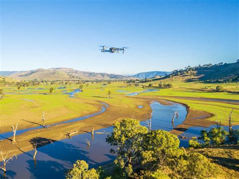 Aerial View of Drone Flying High Above Australian Countryside on Stock Photo - Image of ...