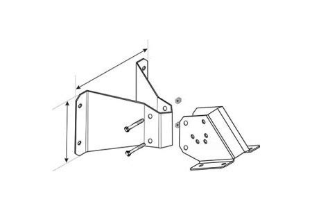 Wall Mount Bracket: 2100 Series Models & Model 2352 - Stainless Steel ...