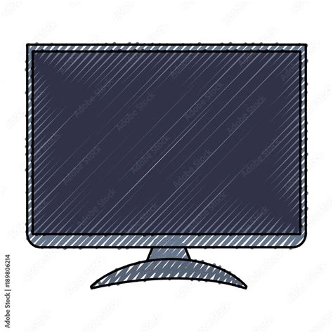 Flatscreen Tv icon image Stock Vector | Adobe Stock