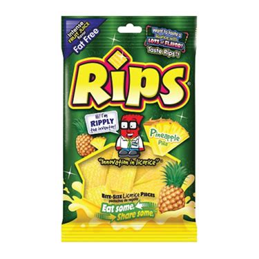 Rips Bites Pineapple 4oz Bag | Candy Retailer