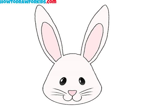 How to Draw a Bunny Face Step by Step - Drawing Tutorial