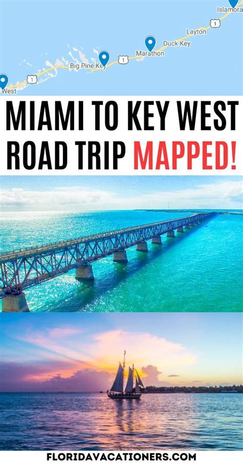 Florida Keys Road Trip Mapped! | Key west vacations, Florida keys road ...