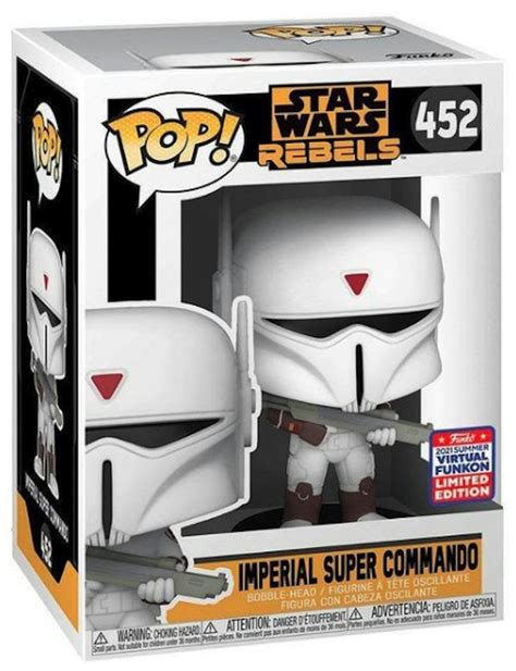 Funko Pop! Star Wars Rebels Imperial Super Commando 2021 Summer Virtual Funkon Exclusive Figure ...