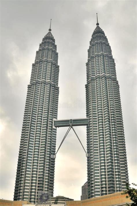 Top Of Petronas Twin Towers. Aerial View Of Kuala Lumpur Downtown, Malaysia. Financial District ...