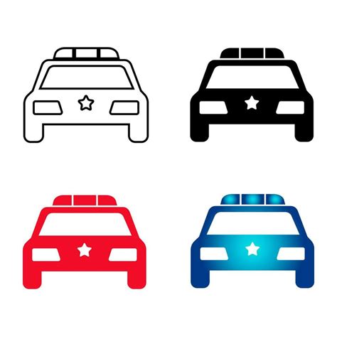 Abstract Police Car Silhouette Illustration 25845800 Vector Art at Vecteezy