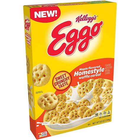 Kellogg’s Eggo Maple Flavoured Homestyle Waffle Cereal 249g – www ...