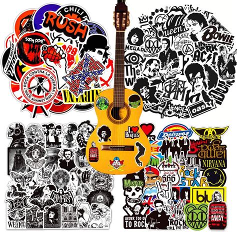 Amazon.com: Rock Band Stickers 400 Pack - Music Stickers for Adults ...