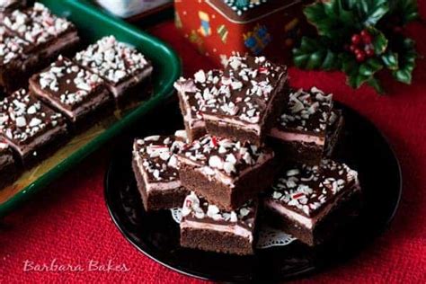 Peppermint Candy Cane Brownie Recipe | Barbara Bakes