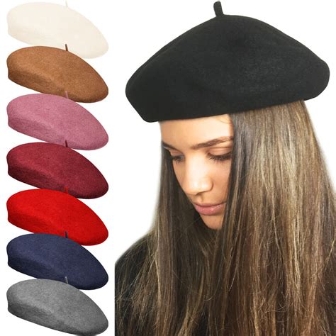 Classic French Style Beret Fashion Stylish Cap Hat Chic Parisian Wool ...