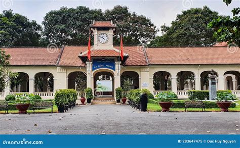 Facade View of Le Hong Phong High School in Ho Chi Minh City, Vietnam ...