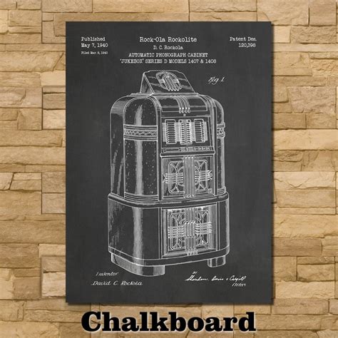 Jukebox Patent Print Art 1940 - Etsy