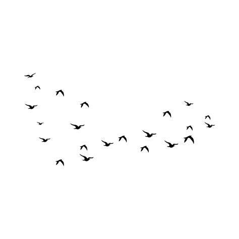 Black Flying Birds Silhouette Design, Flying Birds, Flying Birds Vector, Bird PNG and Vector ...