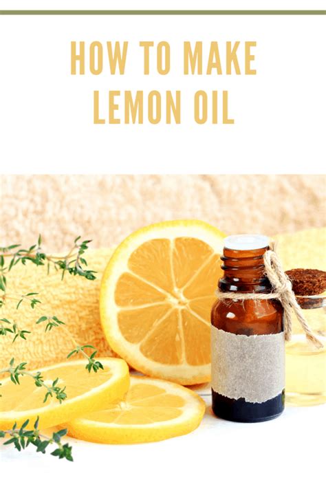 How to Make Your Own Lemon Essential Oil