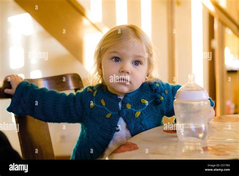 Baby girl, portrait Stock Photo - Alamy