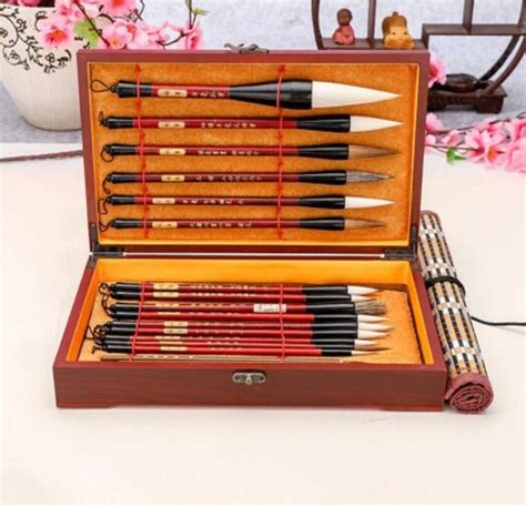 Chinese Calligraphy Brush Set Japanese Calligraphy Set - Etsy