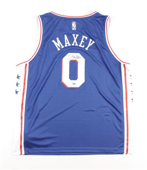 Tyrese Maxey Signed 76ers Jersey (Fanatics) | Pristine Auction