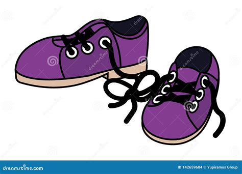 Shoes clothing cartoon stock vector. Illustration of shoe - 142659684