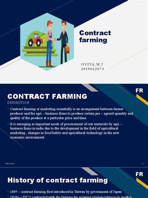 Contract Farming | PDF | Agriculture | Food Industry