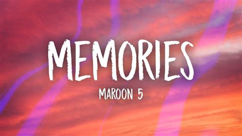 Maroon 5 Memories Wallpapers - Wallpaper Cave