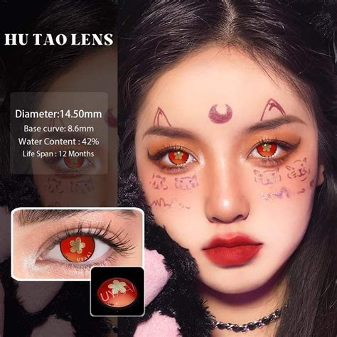 ONHAND • Hu Tao Genshin Impact Character Contact Lens Cosplay Lazada PH | Cosplay Lenses Colored ...