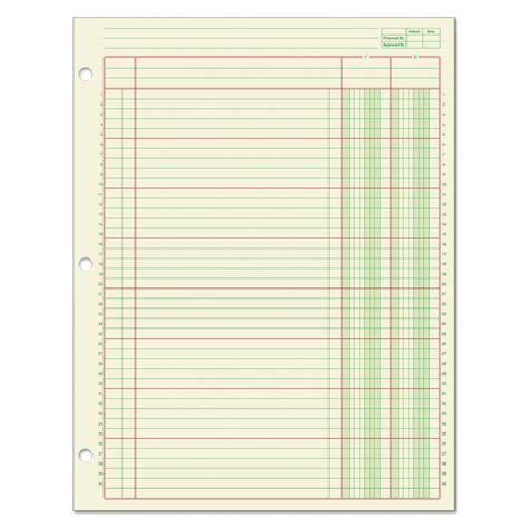 Columnar Analysis Pad by Adams® ABFACP85112 | OnTimeSupplies.com