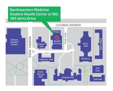 Locations and Hours - NIU Student Health Center