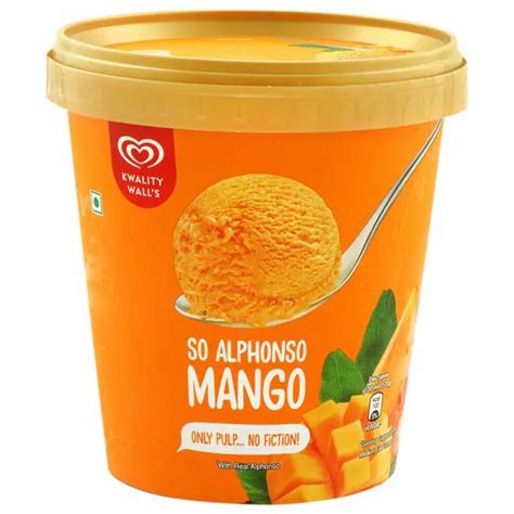 Kwality Wall's So Alphonso Mango Ice Cream 700 ml (Tub) - JioMart