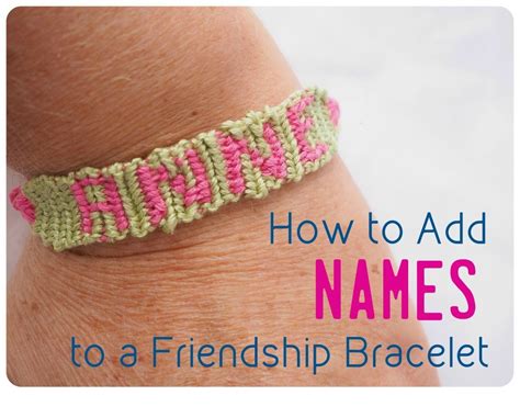 Make Friendship Bracelets With Names