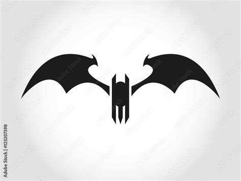 Bat Logo. Dracula or Vampire Logo. Isolated. Stock Vector | Adobe Stock