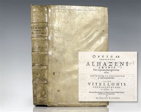 BIBLIO | Opticae Thesaurus Alhazeni Arabis. [Alhazen’s Book of Optics]. by Alhazen (Hasan Ibn al ...