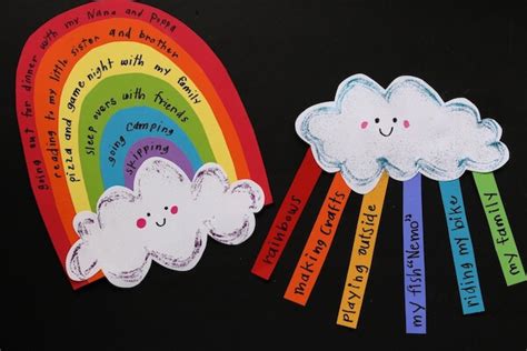 rainbow-happiness-craft-with-glitter - Coffee and Carpool: Intentionally Raising Kind Kids