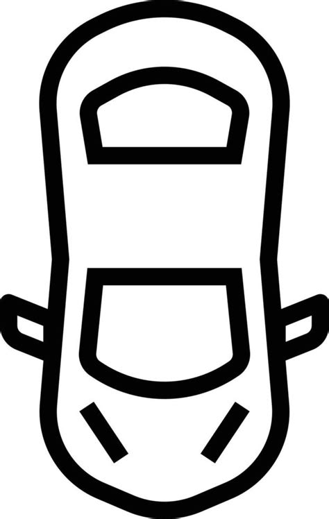 car top view vehicle driving - outline icon 14056340 Vector Art at Vecteezy