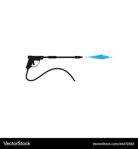 Pressure washing gun logo template Royalty Free Vector Image