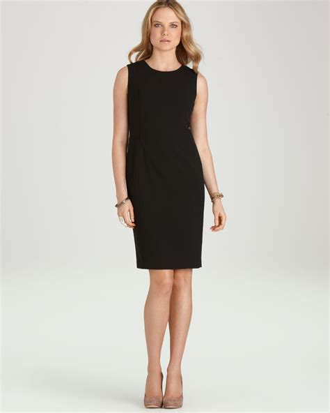 Calvin Klein Sheath Dress in Black | Lyst