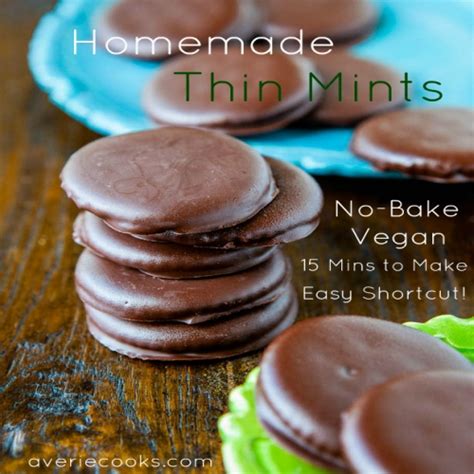 Homemade Thin Mints (no-bake, vegan)