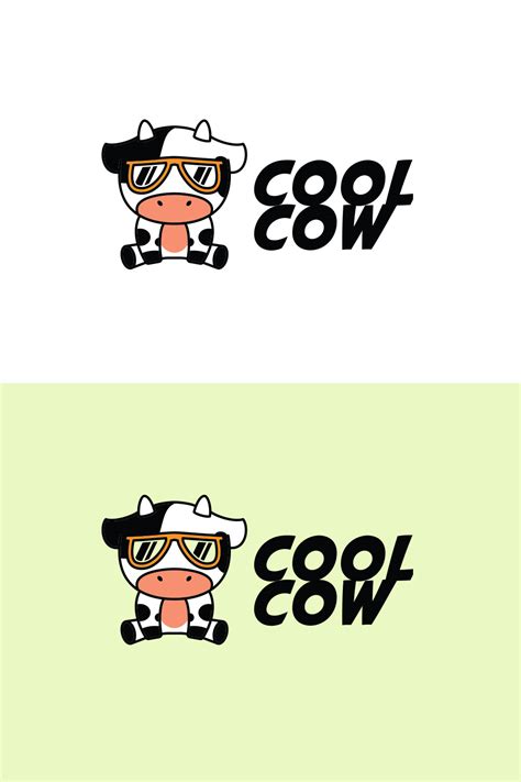 Cool Cow Cartoon Mascot Logo - MasterBundles