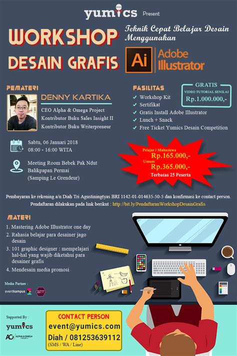 Poster Workshop Desain Grafis - Eventkampus.com