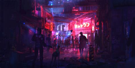 ArtStation - cyberpunk street