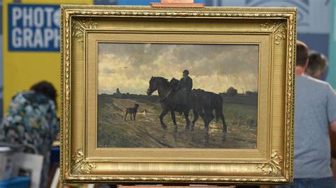 Appraisal: Frans van Leemputten Oil Painting, ca. 1875 | Antiques ...