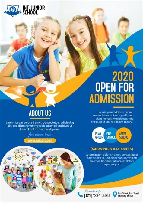 School Admission Open Poster Template – Pigura